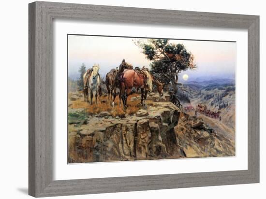 Innocent Allies-Charles Marion Russell-Framed Art Print