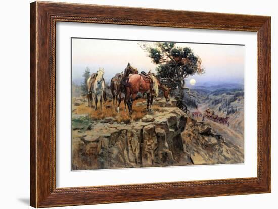 Innocent Allies-Charles Marion Russell-Framed Art Print