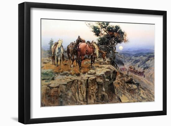 Innocent Allies-Charles Marion Russell-Framed Art Print