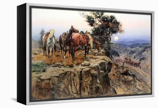 Innocent Allies-Charles Marion Russell-Framed Stretched Canvas