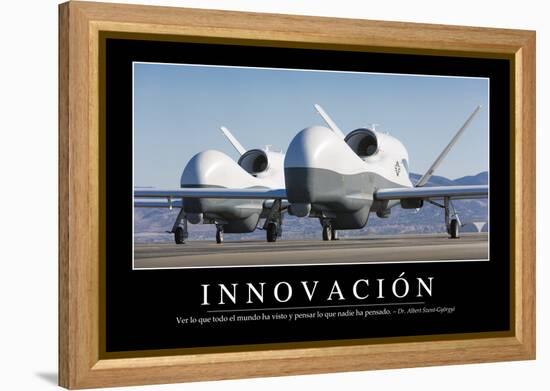 Innovación. Cita Inspiradora Y Póster Motivacional-null-Framed Premier Image Canvas