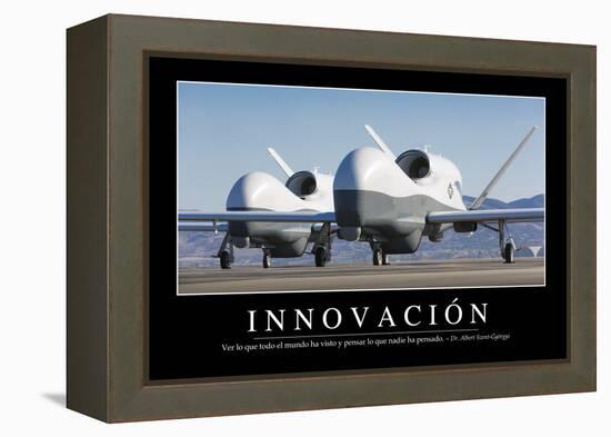 Innovación. Cita Inspiradora Y Póster Motivacional-null-Framed Premier Image Canvas