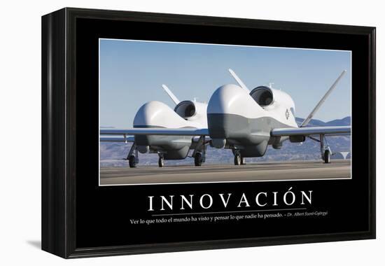 Innovación. Cita Inspiradora Y Póster Motivacional-null-Framed Premier Image Canvas