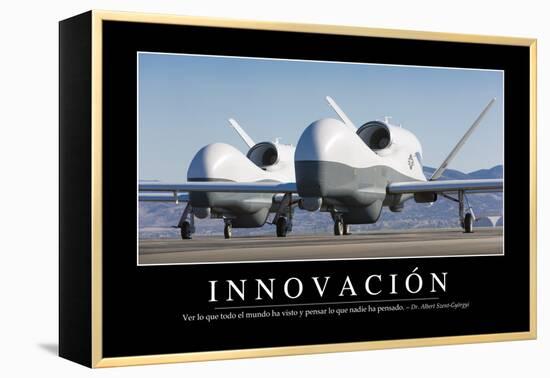 Innovación. Cita Inspiradora Y Póster Motivacional-null-Framed Premier Image Canvas