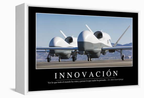 Innovación. Cita Inspiradora Y Póster Motivacional-null-Framed Premier Image Canvas