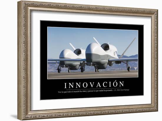 Innovación. Cita Inspiradora Y Póster Motivacional-null-Framed Photographic Print