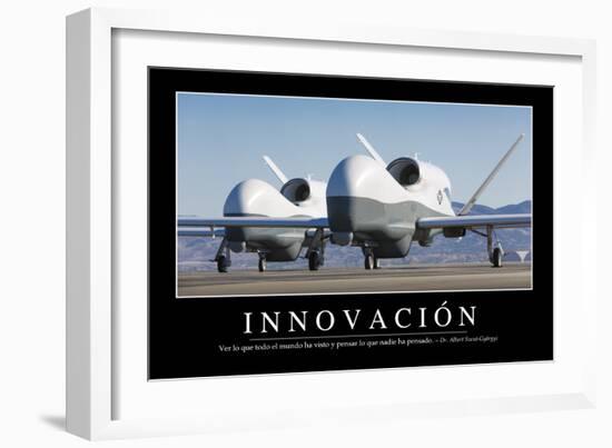 Innovación. Cita Inspiradora Y Póster Motivacional-null-Framed Photographic Print