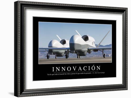 Innovación. Cita Inspiradora Y Póster Motivacional-null-Framed Photographic Print