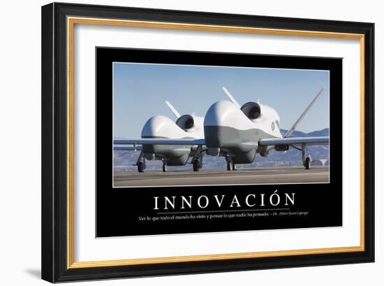 Innovación. Cita Inspiradora Y Póster Motivacional-null-Framed Photographic Print