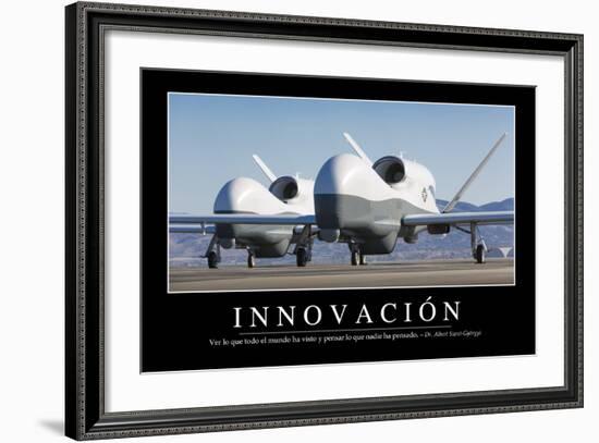 Innovación. Cita Inspiradora Y Póster Motivacional-null-Framed Photographic Print