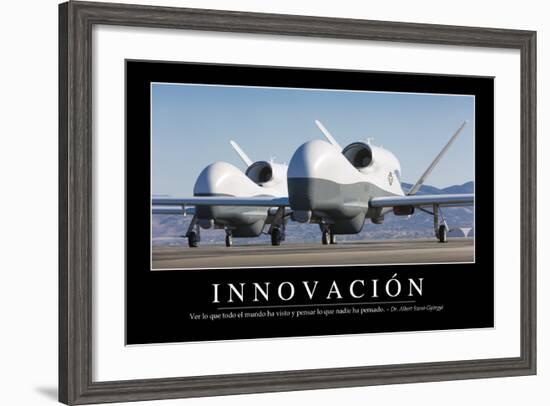 Innovación. Cita Inspiradora Y Póster Motivacional-null-Framed Photographic Print