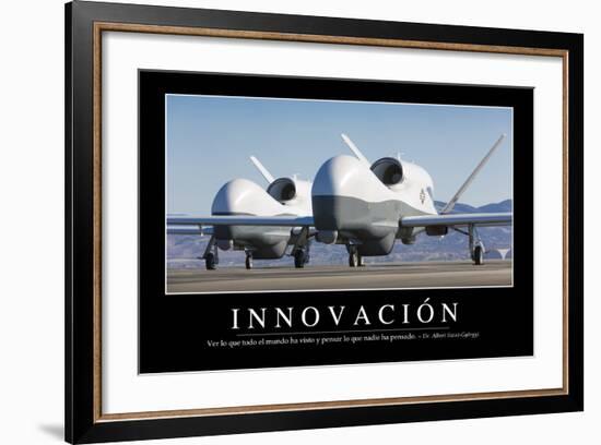 Innovación. Cita Inspiradora Y Póster Motivacional-null-Framed Photographic Print