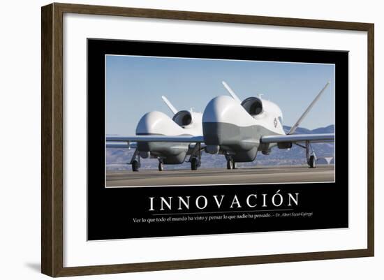 Innovación. Cita Inspiradora Y Póster Motivacional-null-Framed Photographic Print