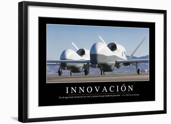 Innovación. Cita Inspiradora Y Póster Motivacional-null-Framed Photographic Print