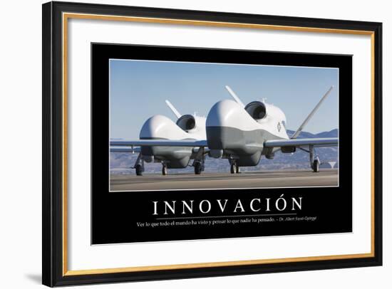 Innovación. Cita Inspiradora Y Póster Motivacional-null-Framed Photographic Print