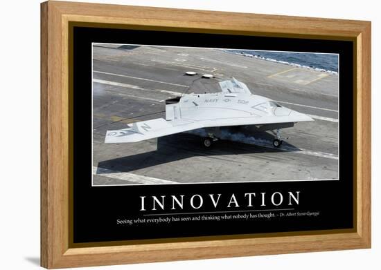 Innovation: Inspirational Quote and Motivational Poster-null-Framed Premier Image Canvas