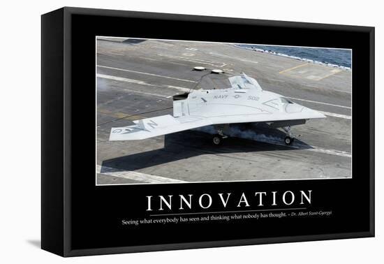 Innovation: Inspirational Quote and Motivational Poster-null-Framed Premier Image Canvas