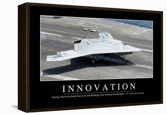 Innovation: Inspirational Quote and Motivational Poster-null-Framed Premier Image Canvas