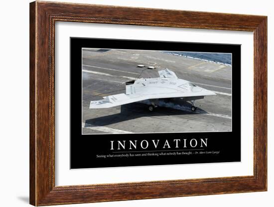 Innovation: Inspirational Quote and Motivational Poster-null-Framed Photographic Print