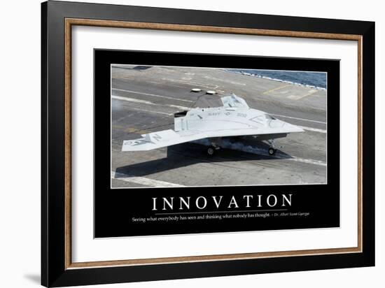 Innovation: Inspirational Quote and Motivational Poster-null-Framed Photographic Print