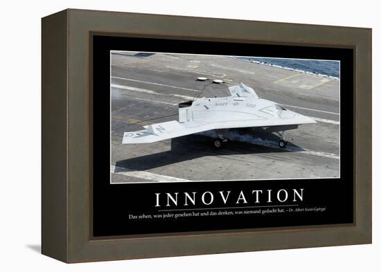 Innovation: Motivationsposter Mit Inspirierendem Zitat-null-Framed Premier Image Canvas