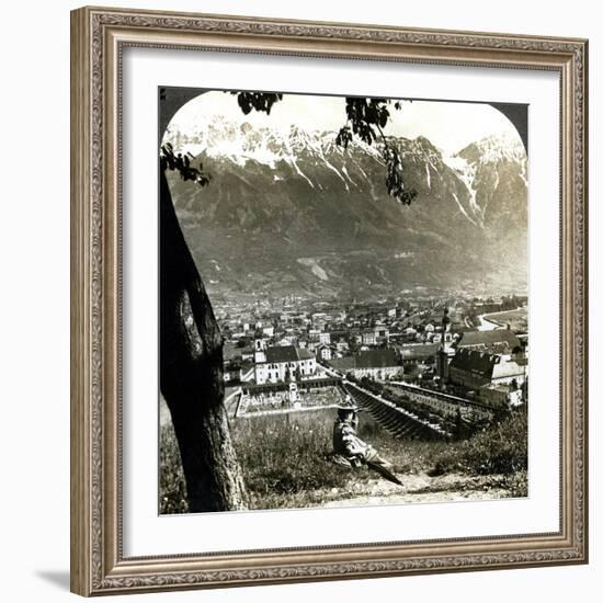 Innsbruck and the Bavarian Alps, Tyrol, Austria-Underwood & Underwood-Framed Photographic Print