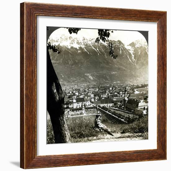 Innsbruck and the Bavarian Alps, Tyrol, Austria-Underwood & Underwood-Framed Photographic Print