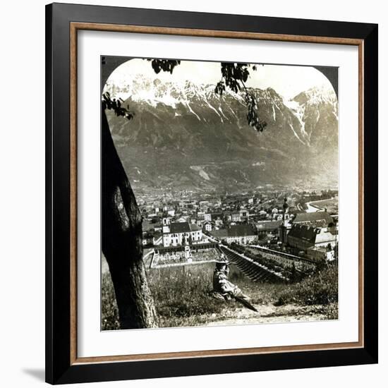 Innsbruck and the Bavarian Alps, Tyrol, Austria-Underwood & Underwood-Framed Photographic Print