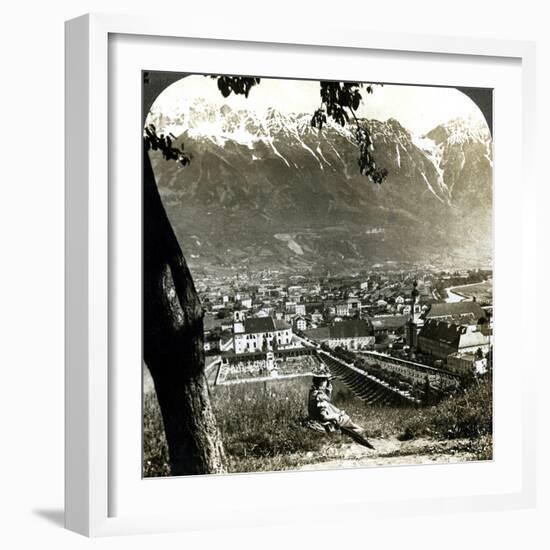 Innsbruck and the Bavarian Alps, Tyrol, Austria-Underwood & Underwood-Framed Photographic Print