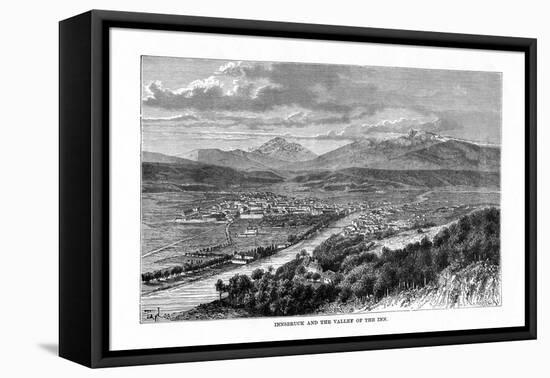 Innsbruck and the Valley of the River Inn, Austria, 1879-C Laplante-Framed Premier Image Canvas