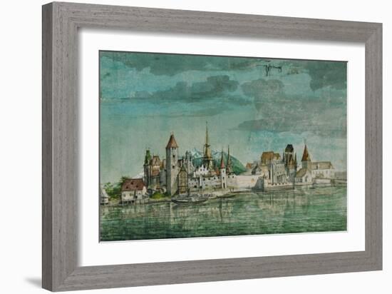 Innsbruck Seen Across the River Inn, 1495-Albrecht Dürer-Framed Giclee Print