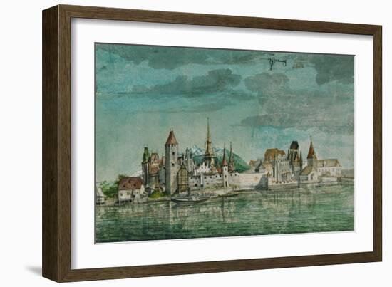 Innsbruck Seen Across the River Inn, 1495-Albrecht Dürer-Framed Giclee Print