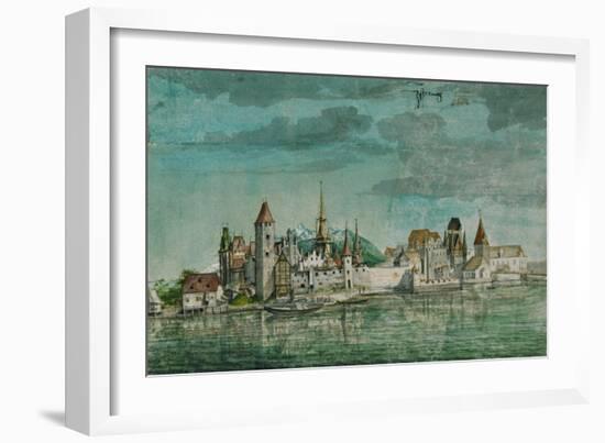 Innsbruck Seen Across the River Inn, 1495-Albrecht Dürer-Framed Giclee Print