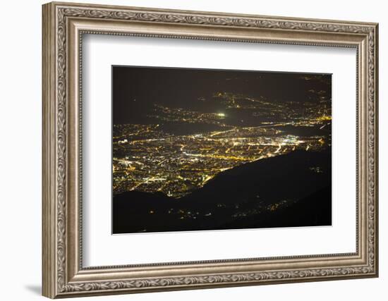 Innsbruck Seen at Night from Salfeins-Niki Haselwanter-Framed Photographic Print
