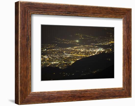 Innsbruck Seen at Night from Salfeins-Niki Haselwanter-Framed Photographic Print