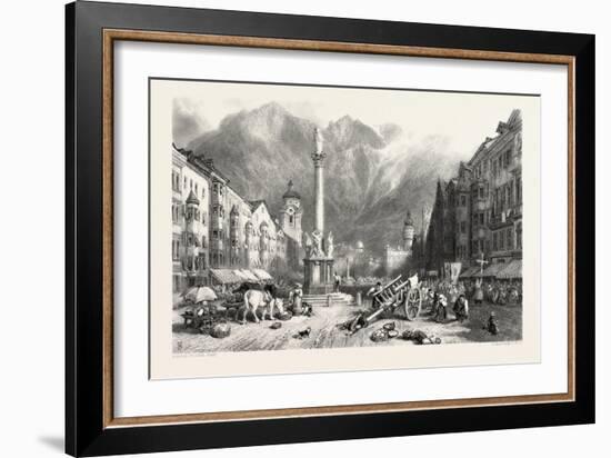 Innsbruck, Tyrol, Austria, 19th Century-null-Framed Giclee Print
