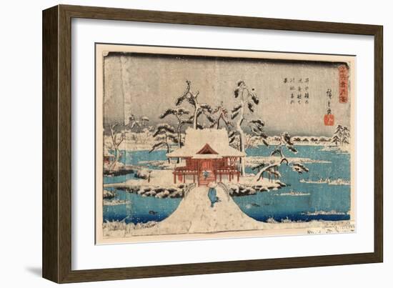 Inokashira No Ike Benzaiten No Yashiro-Utagawa Hiroshige-Framed Giclee Print