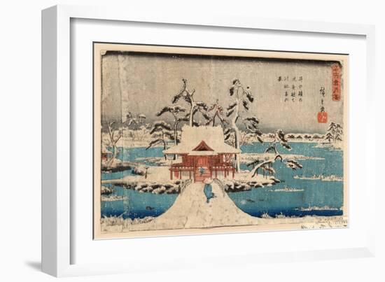 Inokashira No Ike Benzaiten No Yashiro-Utagawa Hiroshige-Framed Giclee Print