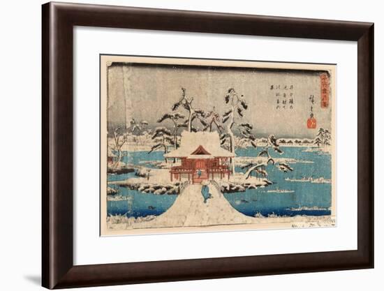 Inokashira No Ike Benzaiten No Yashiro-Utagawa Hiroshige-Framed Giclee Print