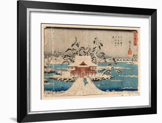 Inokashira No Ike Benzaiten No Yashiro-Utagawa Hiroshige-Framed Giclee Print