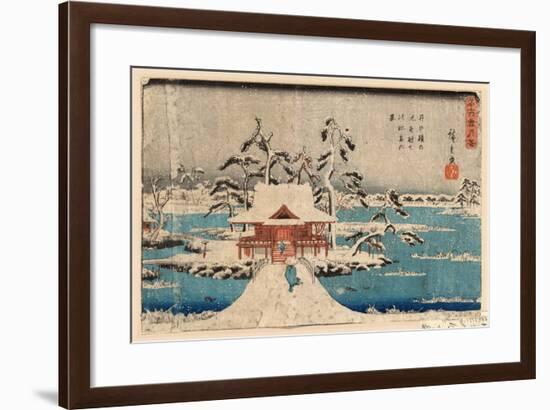 Inokashira No Ike Benzaiten No Yashiro-Utagawa Hiroshige-Framed Giclee Print