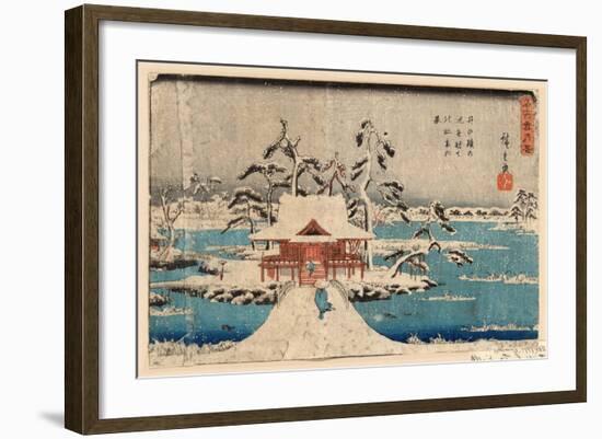 Inokashira No Ike Benzaiten No Yashiro-Utagawa Hiroshige-Framed Giclee Print