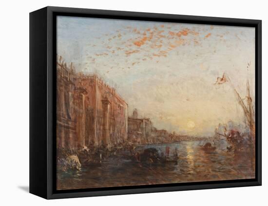Inondation à Venise-Felix Ziem-Framed Premier Image Canvas