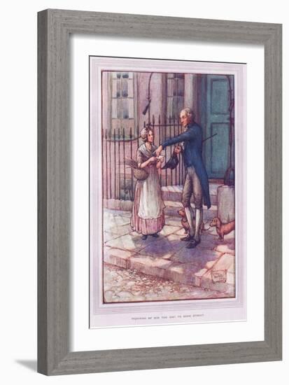 Inquiring of Him the Way to Some Street-Sybil Tawse-Framed Giclee Print