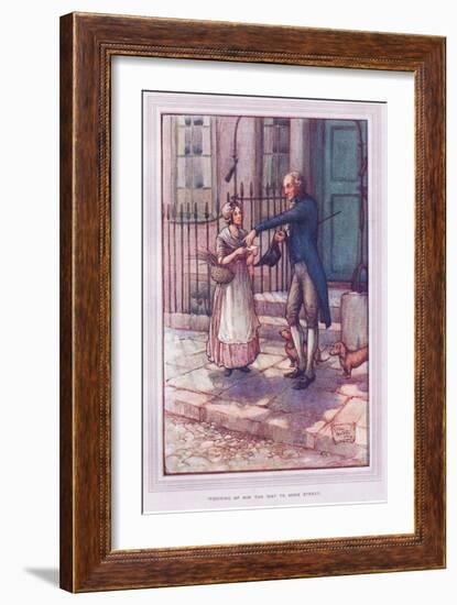 Inquiring of Him the Way to Some Street-Sybil Tawse-Framed Giclee Print