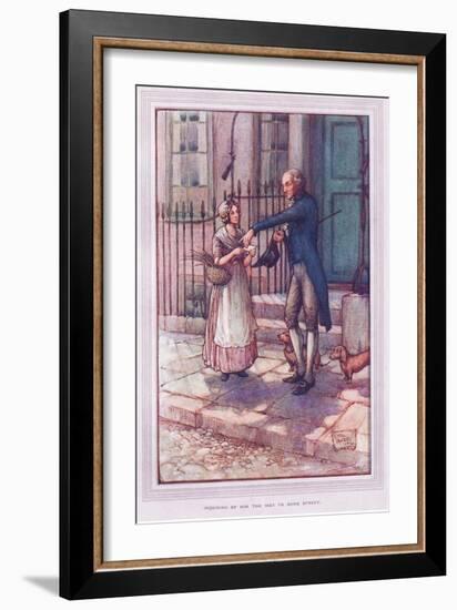 Inquiring of Him the Way to Some Street-Sybil Tawse-Framed Giclee Print