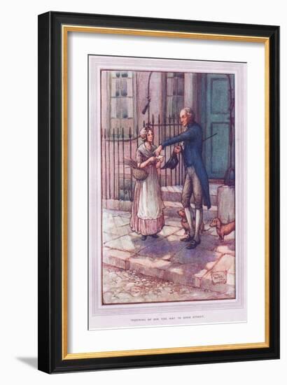 Inquiring of Him the Way to Some Street-Sybil Tawse-Framed Giclee Print