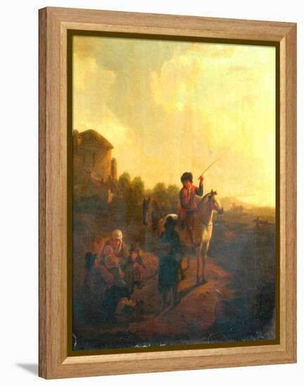 Inquiring The Way-Aelbert Cuyp-Framed Premier Image Canvas