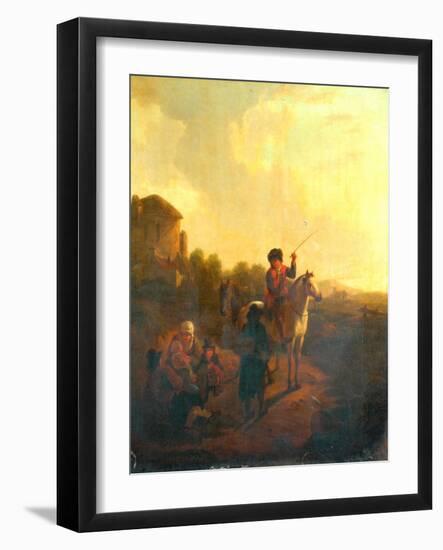 Inquiring The Way-Aelbert Cuyp-Framed Giclee Print