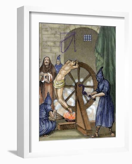Inquisition. Instrument of Torture, Wheel of Fortune-Prisma Archivo-Framed Photographic Print